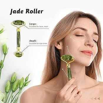 Flawless Jade Roller with Guasha - Marble Stone for Healthier Skin