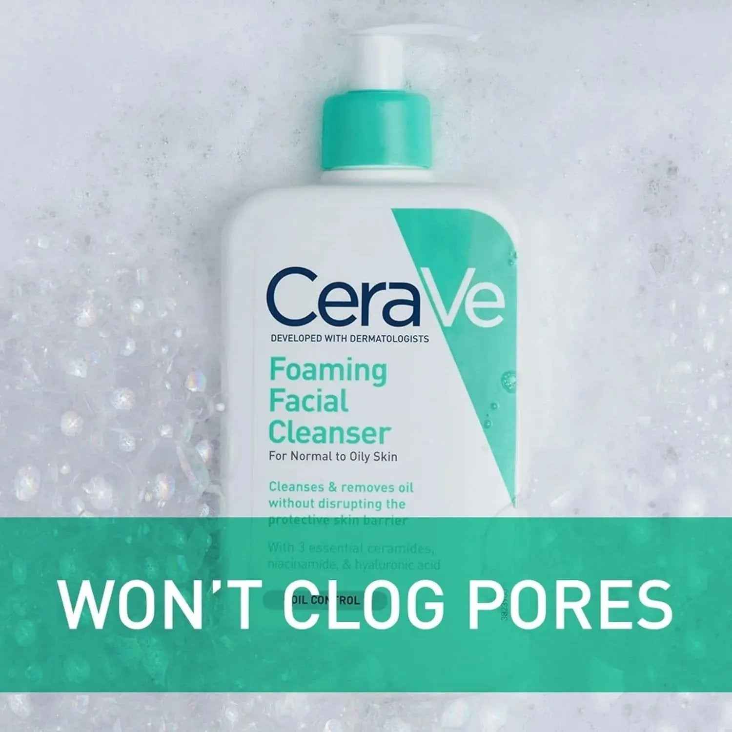 CeraVe Foaming Facial Cleanser for Normal to Oily Skin - 237ml