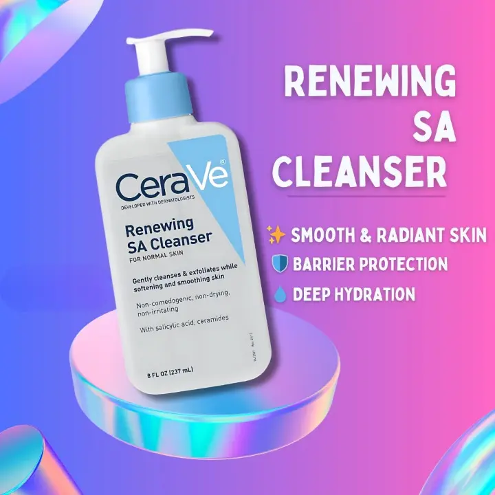 CeraVe Renewing SA Cleanser with Salicylic Acid (237ml) Flecto