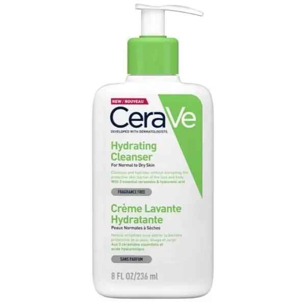 Cerave Hydrating Facial Cleanser for Dry Skin - Gentle, Non-Foaming Formula