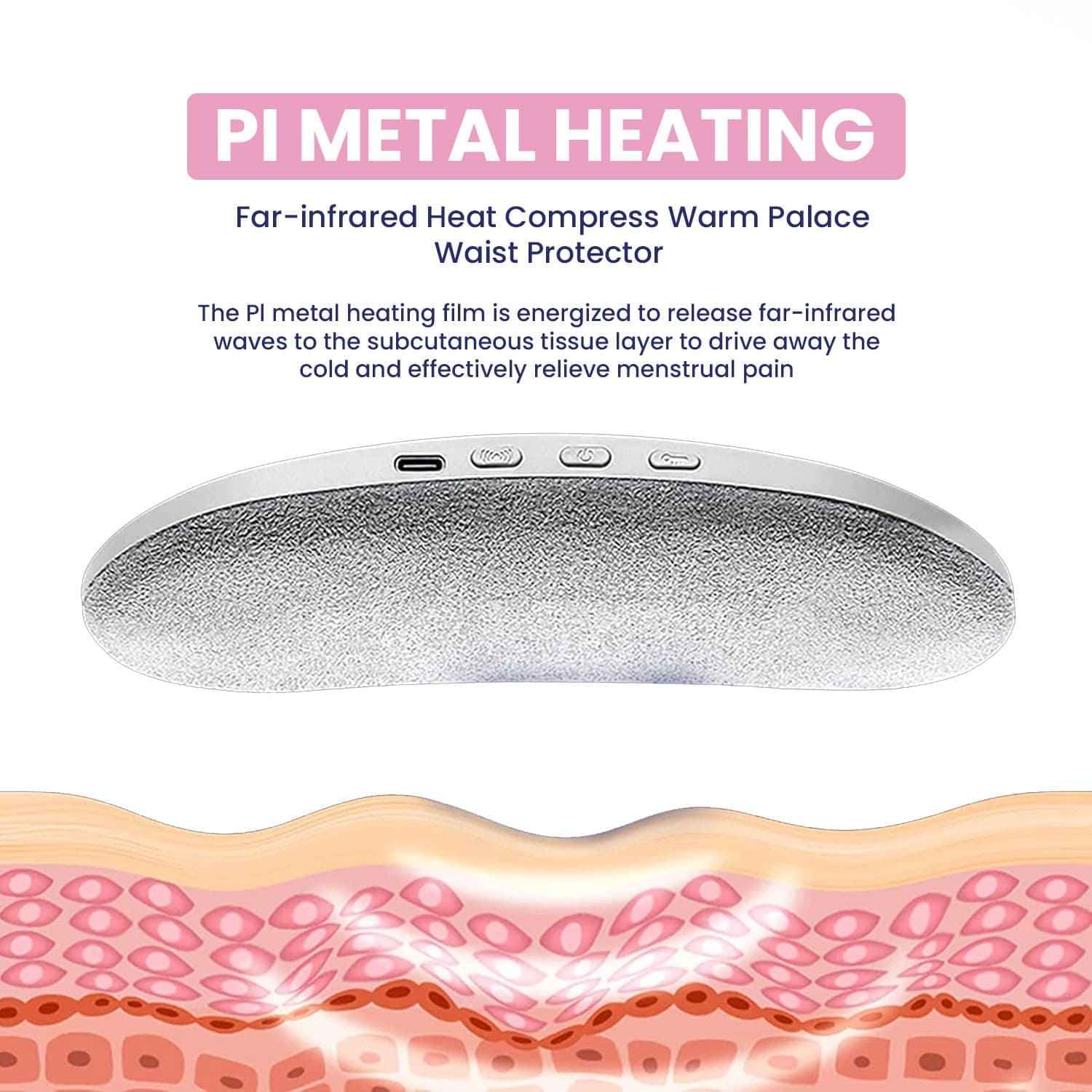 Heating Vibrating Period Pad for Healing Period Cramps – Women's Care Pain Relief