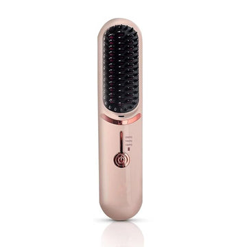 Compact and Portable Cordless Hair Straightener Brush