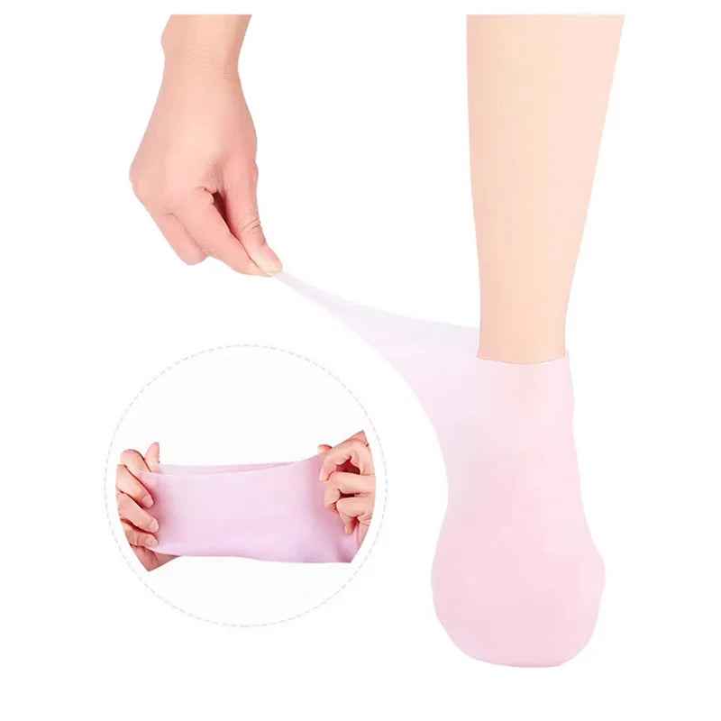 Silicone Gel Heel Socks for Cracked Heels – Moisturizing & Repair