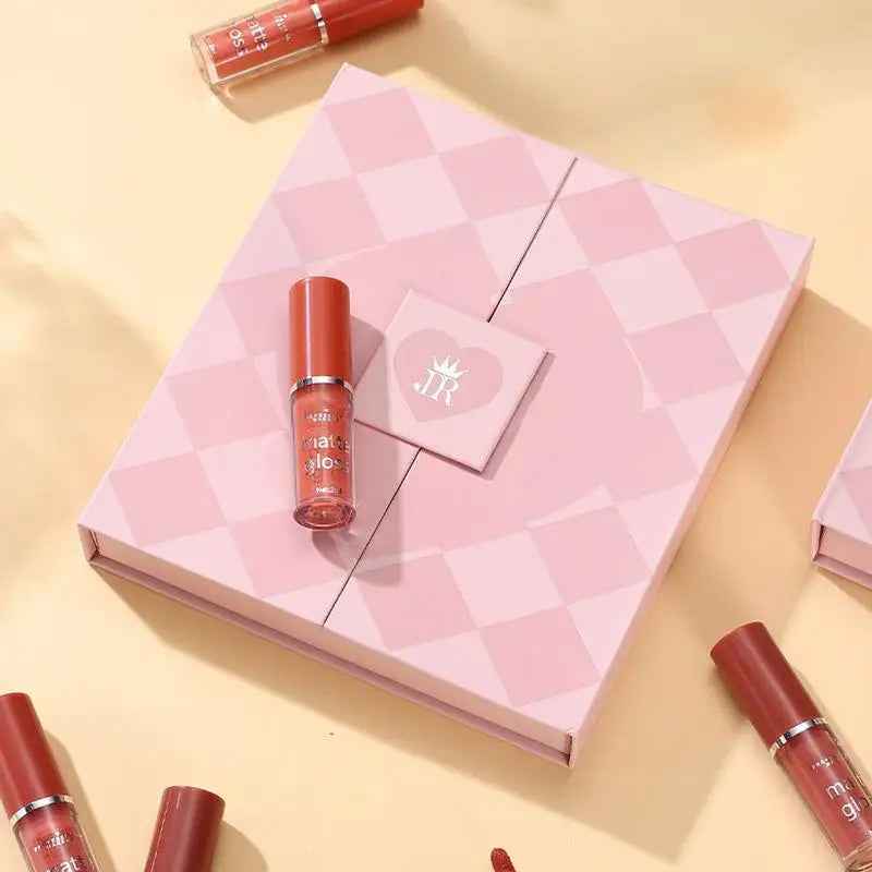 Mocallure 12 Pcs Lip Gloss Set – High Pigment Liquid Gloss with Long-lasting Shine (Pink, Red, Nude, Peach, Maroon)