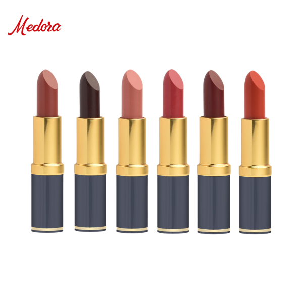 Medora Lipstick Pack of 6 – Creamy & Long-Lasting Lip Colors with Smooth Finish