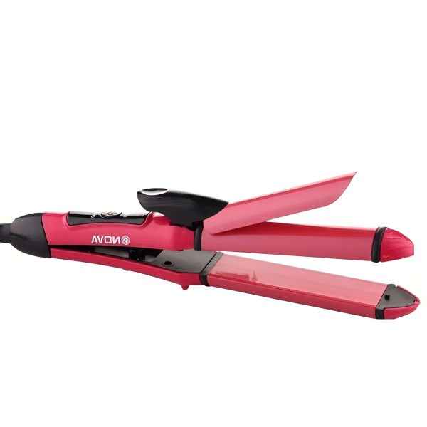 Nova 2-in-1 Hair Straightener & Curler – NH-2009 | Quick Heat Ceramic Styling Tool