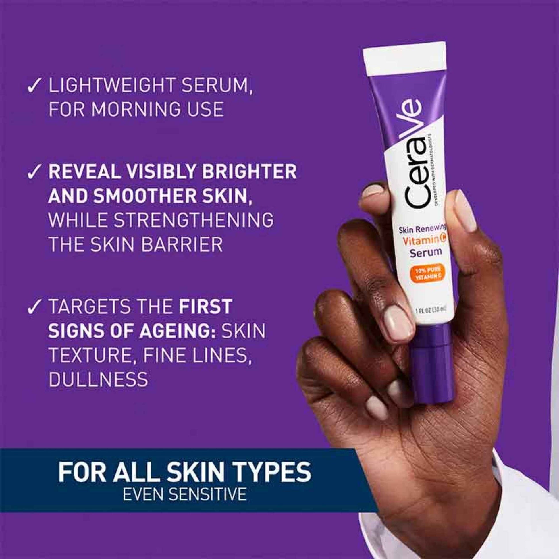 CeraVe Vitamin C Serum for Skin Renewal and Brightening